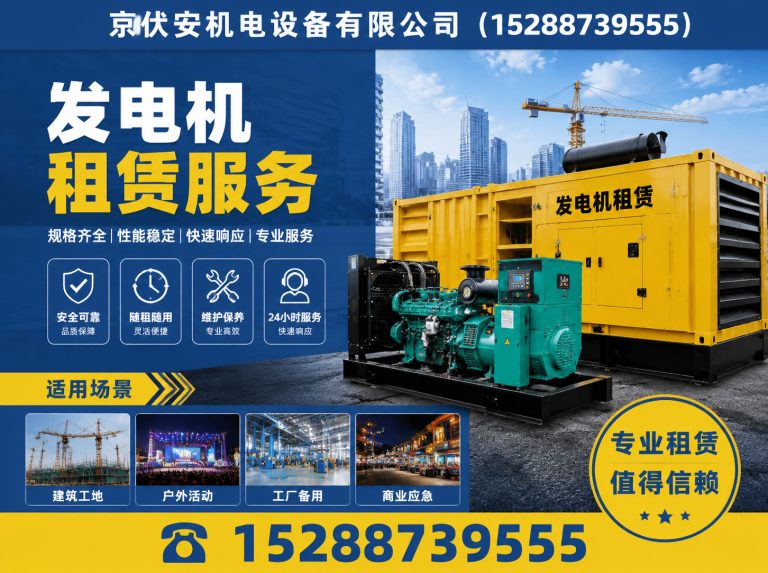 亳州发电机出租展示图